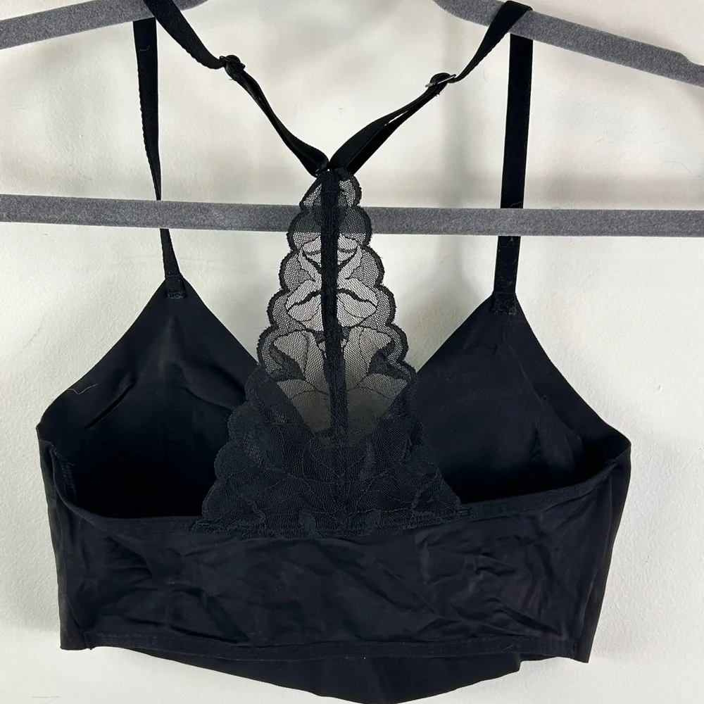 True&Co. new size small elegant Black Lace Bralette